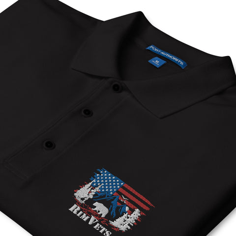 Rim Vets - Embroidered Dry Fit Polo - Wears The MountainWears The Mountain