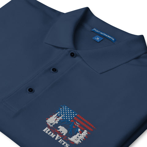 Rim Vets - Embroidered Dry Fit Polo - Wears The MountainWears The Mountain