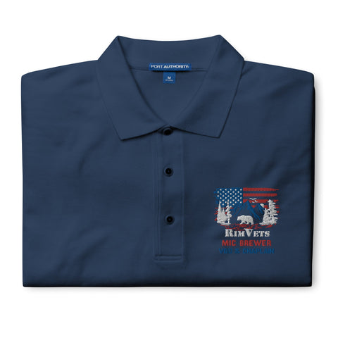 Rim Vets: Mic - Embroidered Dry Fit Polo - Wears The MountainWears The Mountain