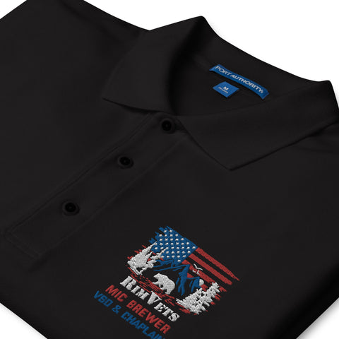 Rim Vets: Mic - Embroidered Dry Fit Polo - Wears The MountainWears The Mountain