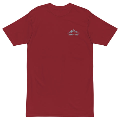 Rim Vets: Mountains - Premium Embroidered Heavyweight T - Wears The MountainWears The Mountain