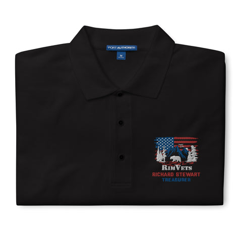 Rim Vets: Richard - Embroidered Dry Fit Polo - Wears The MountainWears The Mountain