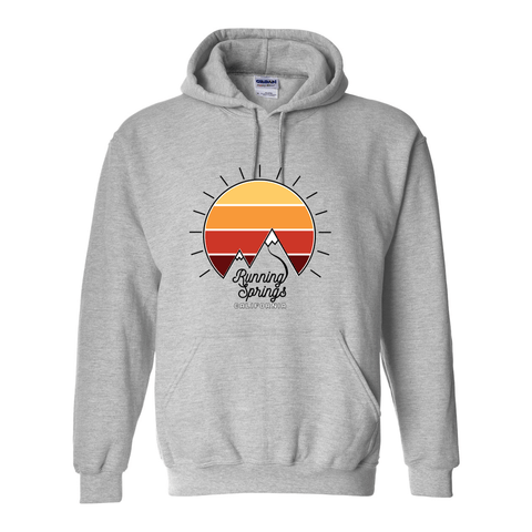 Running Springs Mountain Sunset - Hooded Sweatshirt - Wears The Mountain