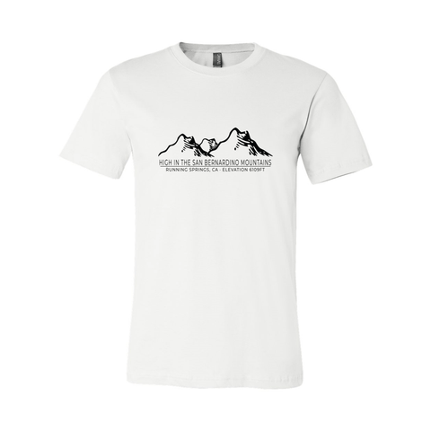 Running Springs Mtn Range/Elevation - Unisex Jersey T - Wears The Mountain