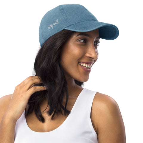 Stay Wild - Denim Hat - Wears The MountainWears The Mountain