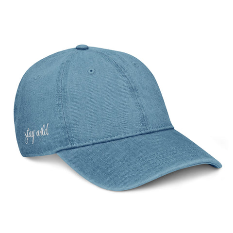 Stay Wild - Denim Hat - Wears The MountainWears The Mountain