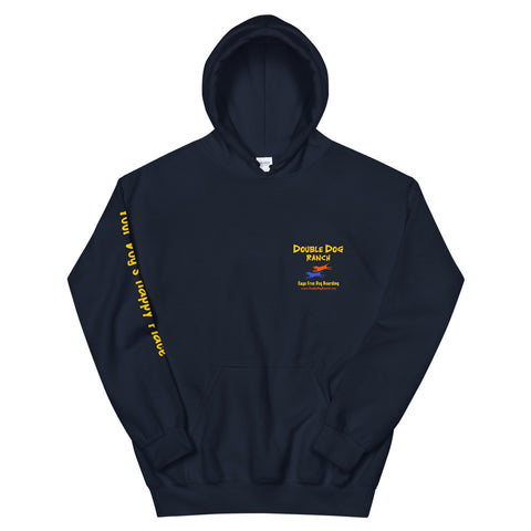 Double Dog Ranch - Heavybleand Hooded Sweatshirt (with sleeve print) -  - Wears The Mountain