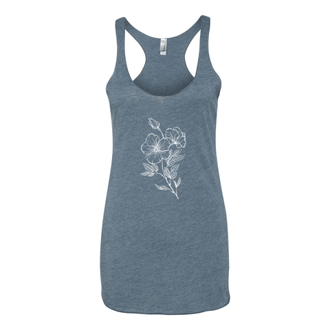 Wildflowers: Buttercup - Women’s Triblend Racerback Tank - Wears The MountainTank TopsPrint Melon Inc.