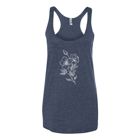 Wildflowers: Buttercup - Women’s Triblend Racerback Tank - Wears The MountainTank TopsPrint Melon Inc.