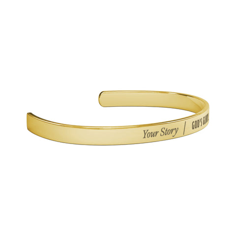 Woodlands Church Your Story - Women's Stainless Bracelet - Wears The MountainJewelryteelaunch