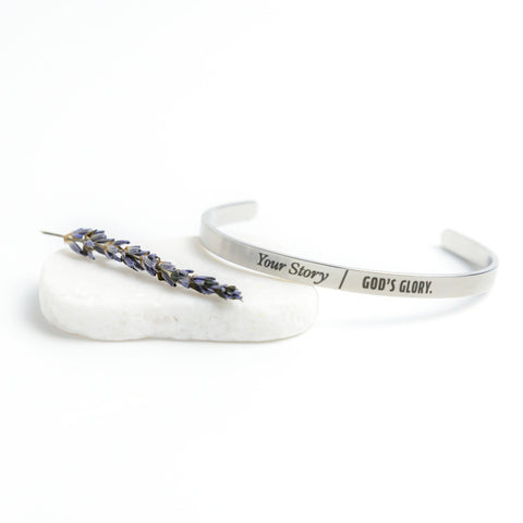 Woodlands Church Your Story - Women's Stainless Bracelet - Wears The MountainJewelryteelaunch
