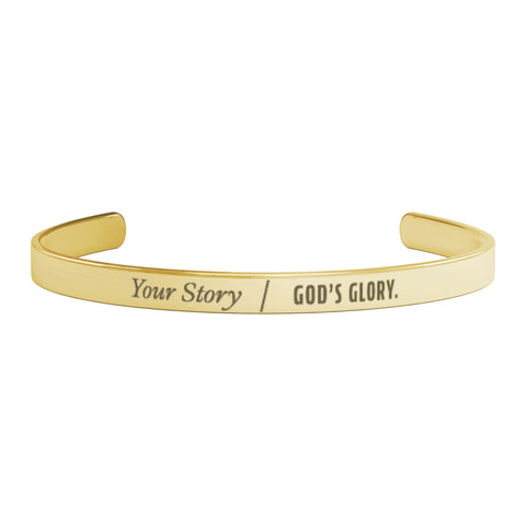 Woodlands Church Your Story - Women's Stainless Bracelet - Wears The MountainJewelryteelaunch