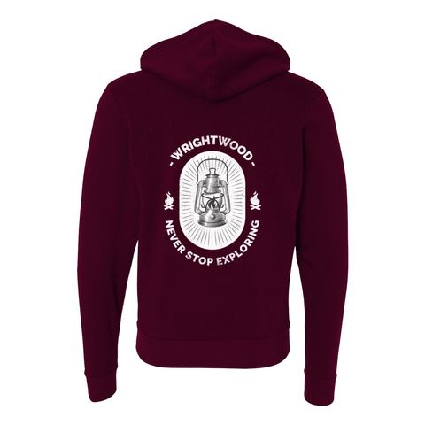 Wrightwood Lantern - Zip Up Hoodie - Wears The MountainSweaters/HoodiesPrint Melon Inc.