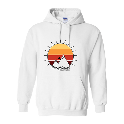 Wrightwood Mountain Sunset - Hooded Sweatshirt - Wears The MountainSweaters/HoodiesPrint Melon Inc.