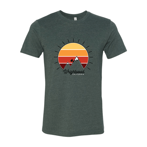 Wrightwood Mountain Sunset - Unisex Jersey T - Wears The MountainT-ShirtsPrint Melon Inc.