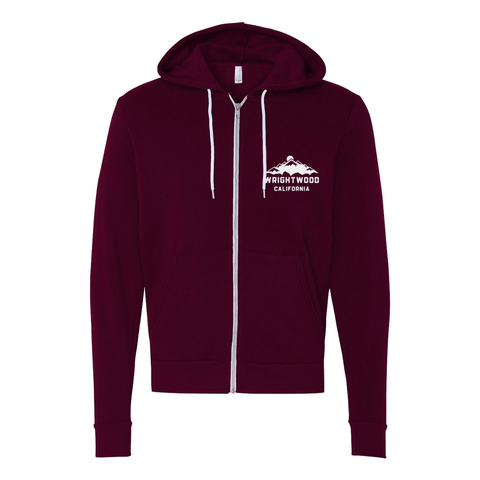 Wrightwood Mountains - Zip Up Hoodie - Wears The MountainSweaters/HoodiesPrint Melon Inc.
