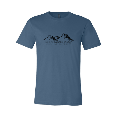 Wrightwood Mtn Range/Elevation - Unisex Jersey T - Wears The MountainT-ShirtsPrint Melon Inc.