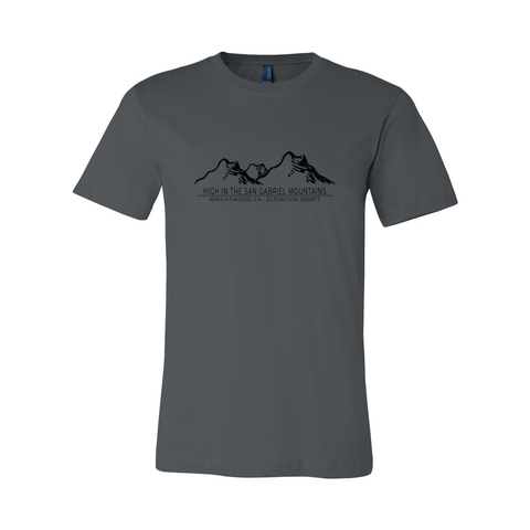 Wrightwood Mtn Range/Elevation - Unisex Jersey T - Wears The MountainT-ShirtsPrint Melon Inc.