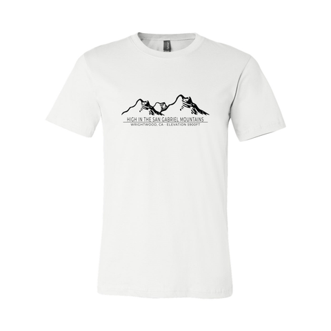 Wrightwood Mtn Range/Elevation - Unisex Jersey T - Wears The MountainT-ShirtsPrint Melon Inc.