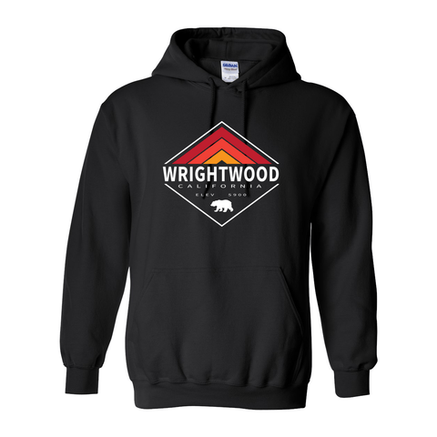 Wrightwood Retro Diamond - Hooded Sweatshirt - Wears The MountainSweaters/HoodiesPrint Melon Inc.